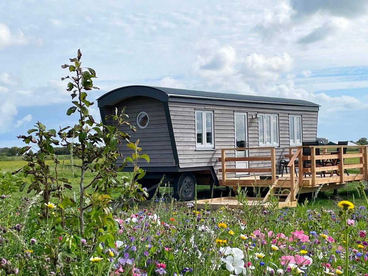 Schäferwagen Tiny House auf dem Friesenhof in Pellworm, Nordfriesland