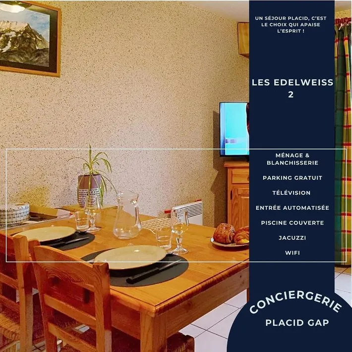 Apartamento de vacaciones para 3 personas, con jardín y piscina - 1