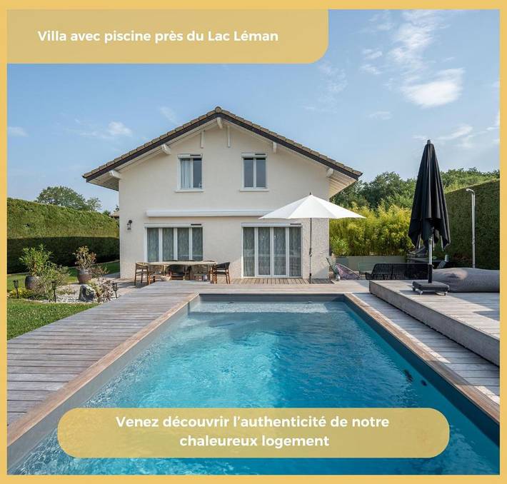 Maison de vacances pour 8 personnes, avec Terrasse ainsi que Jardin et Piscine