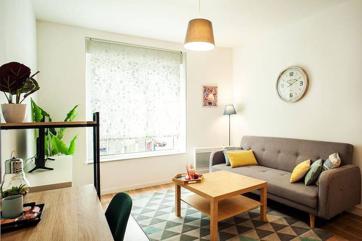 Apartamento entero, Charming 2-bedroom apartment close to Saint-Brieuc Sncf train station in Saint-Brieuc, Côte de Goëlo