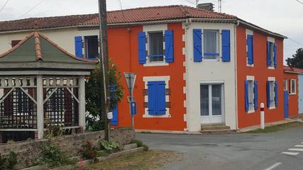 Gîte pour 4 personnes, avec vue et terrasse, adapté aux familles à Saint-André-Goule-d'Oie
