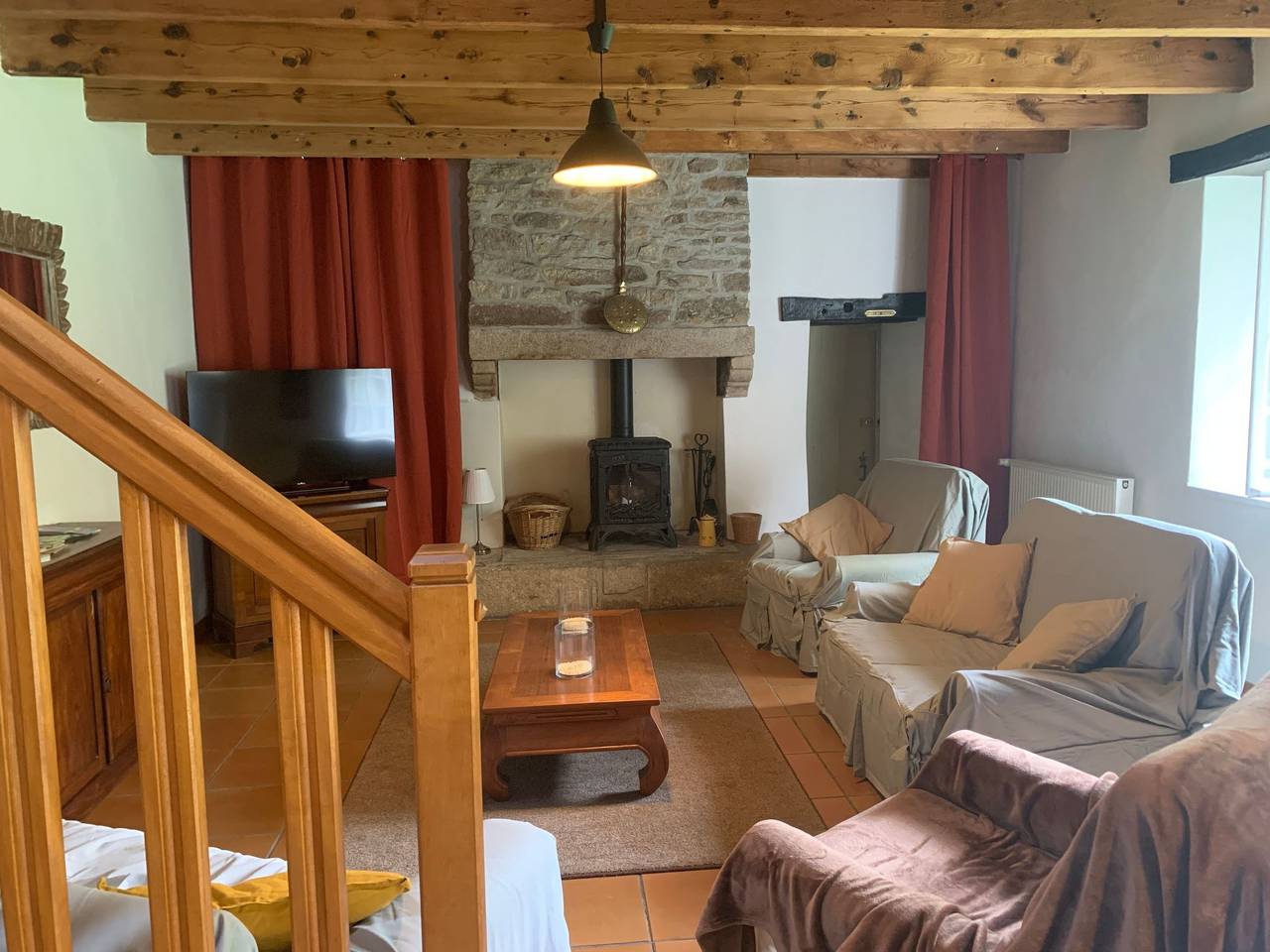 Gite - typisch bretonisches Bauernhaus mit Pool in Plounérin, Région de Lannion