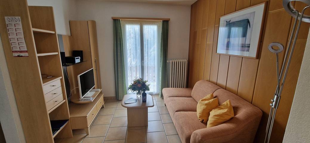 Ganze Ferienwohnung, Ferienwohnung Birke - 2-Zimmer-Wohnung mit 2 Betten in Grächen, Walliser Alpen