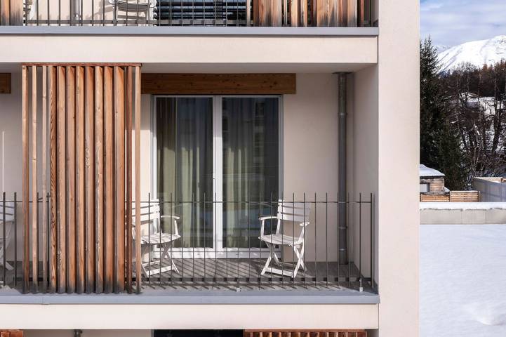 Ferienwohnung für 2 Personen, mit Balkon in St. Moritz