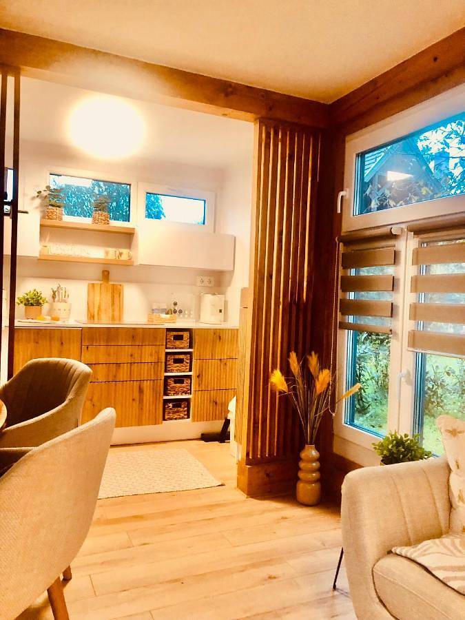 Chalet für 2 Personen, mit Balkon und Terrasse sowie Garten und Ausblick in Ungarn - 4