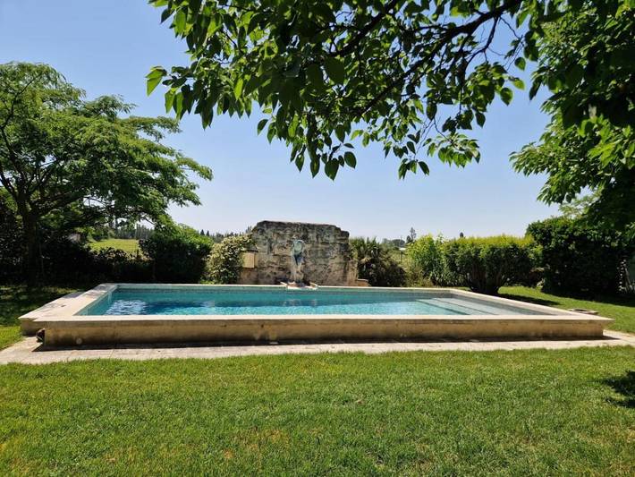 Appartement de vacances pour 6 personnes, avec Terrasse ainsi que Jardin et Piscine