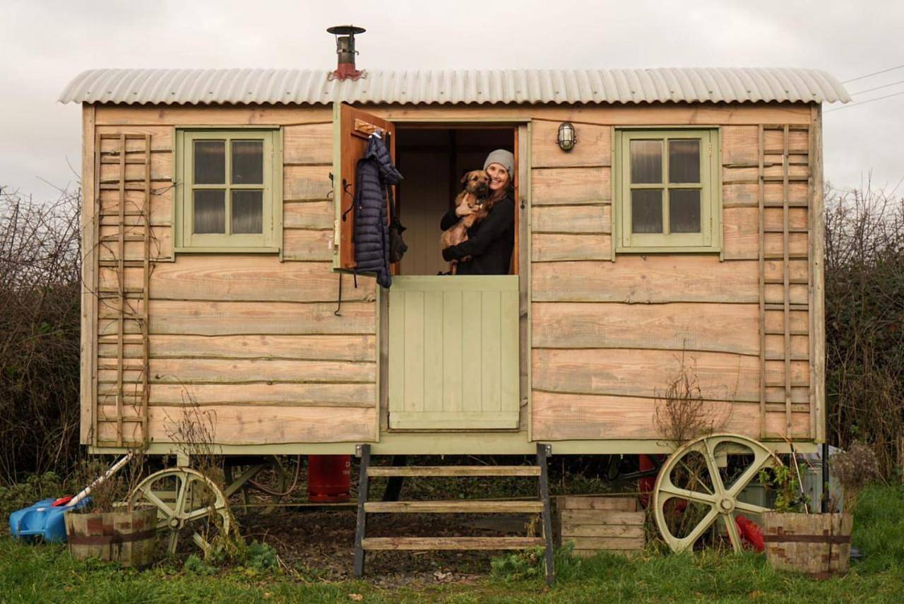 The shepherds hut in Shropshire Hills