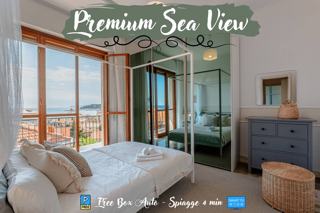 Appartamento intero, [Premium Sea View] Free Box Auto • Spiaggia 4 min in Varazze (Città), Varazze