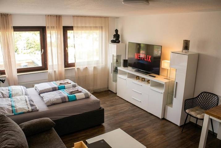 Ferienwohnung für 3 Personen, mit Terrasse und Ausblick in Residenzschloss Ludwigsburg