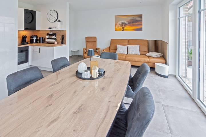 Appartement entier, Appartement de vacances pour 6 personnes avec jardin in Westeraccumersiel, Dornum