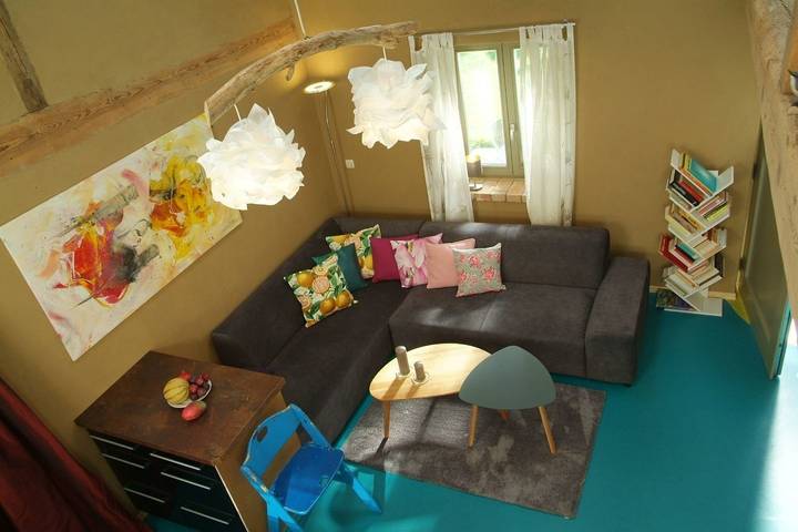 Ferienwohnung für 4 Personen, mit Terrasse und Garten sowie Sauna in Vogelsang-Warsin