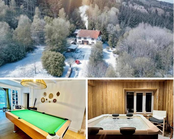 Maison de vacances pour 15 personnes, avec Jacuzzi et Terrasse ainsi que Jardin et Vue