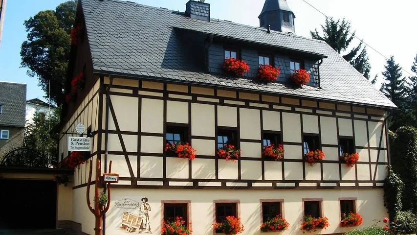 Ferienwohnung für 3 Personen, mit Balkon in Thermalbad Wiesenbad