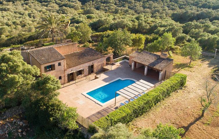 Finca für 6 Personen, mit Terrasse in Cala Mondrago