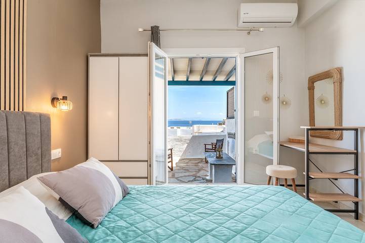 Maison de vacances 'Porto Galini Tinos Myrsini 106' avec terrasse privée, Wi-Fi et climatisation in Tinos