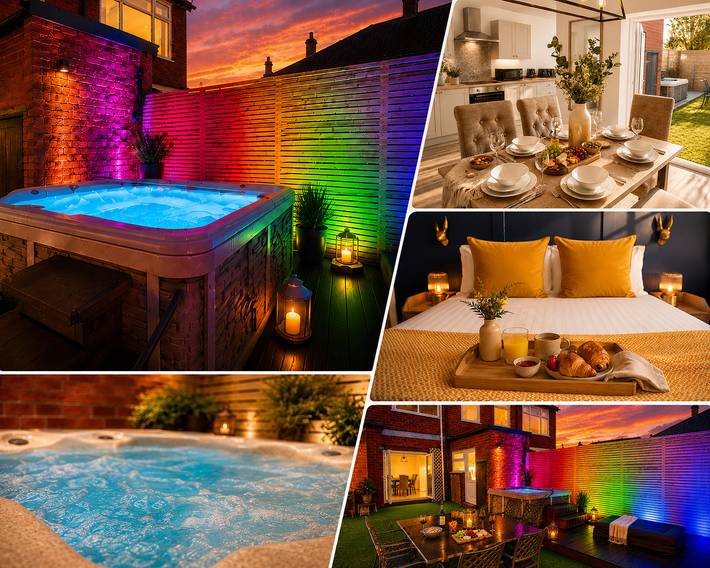 Beach house for 6 people, with Hot tub and Terrace as well as Garden in Blackpool