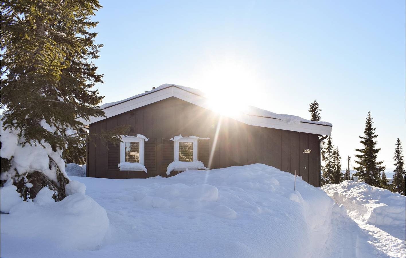 Feriehus for 6 personer med terrasse in Sjusjoen, Ringsaker 