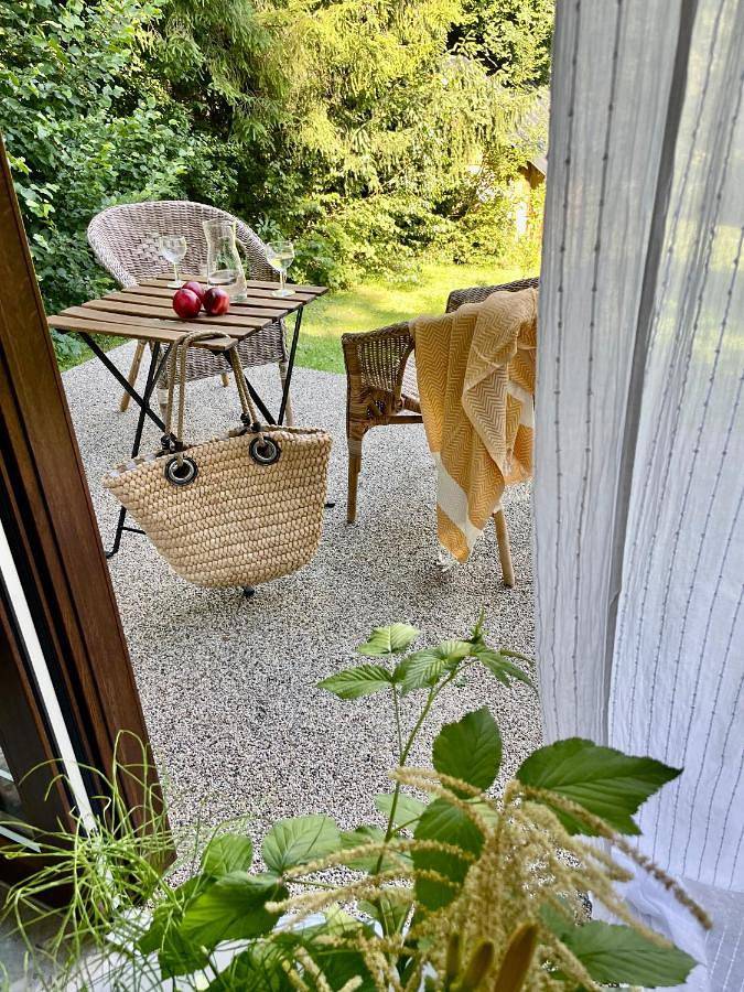 Domek dla 2 osób, z balkon i ogród oraz widok w Polańczyk