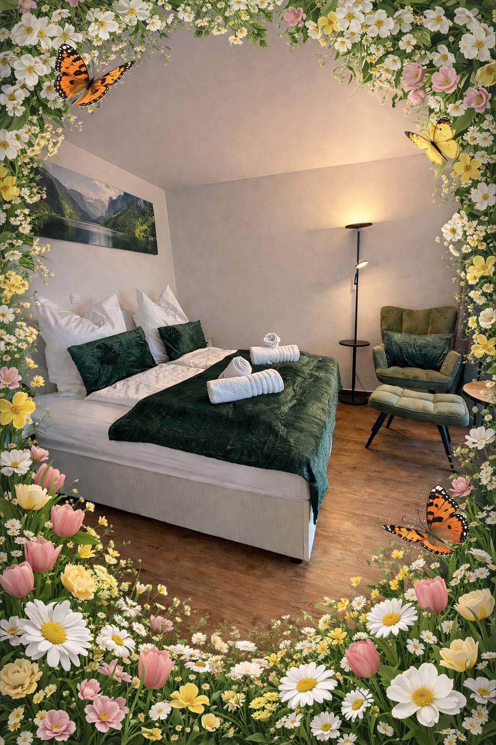 Ganze Ferienwohnung, Kurpark Suites Bad Aibling - Suite 2 - Erdgeschoss mit Balkon in Bad Aibling, Landkreis Rosenheim