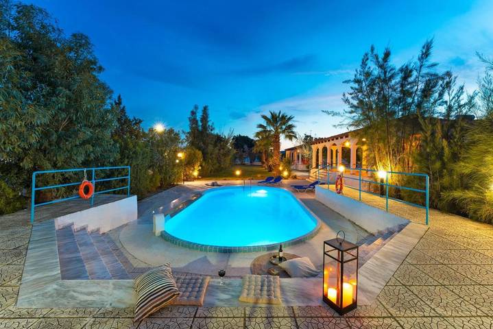 Ferienhaus für 4 Personen, mit Ausblick und Pool sowie Garten auf Rhodos