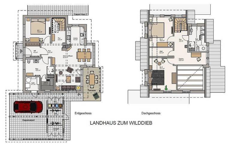 Ferienhaus für 6 Personen, mit Terrasse und Garten sowie Sauna in Ilsenburg - 2