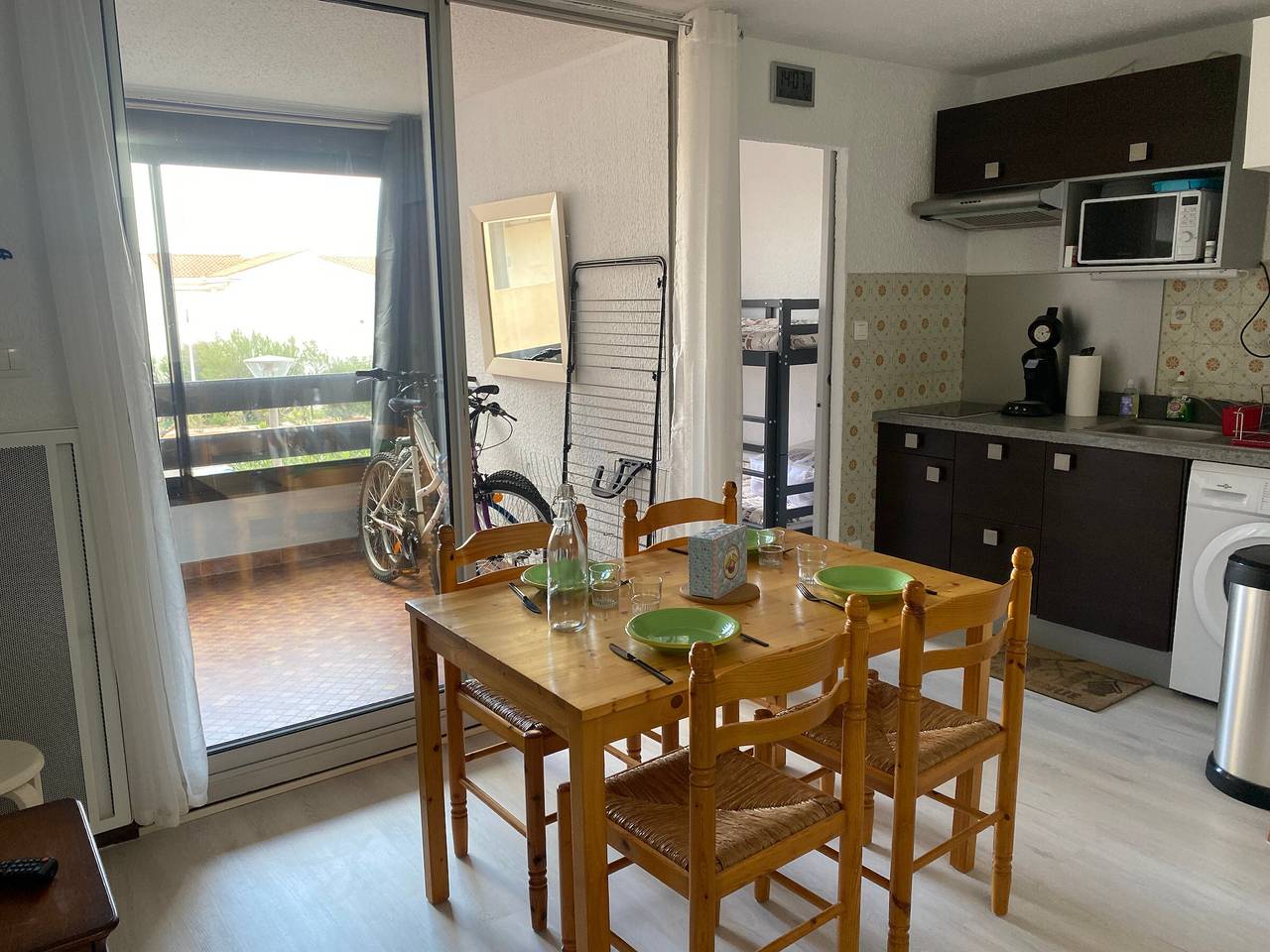 Estudio entero, Estudio Cabina Cerca del Mar, Para 4 Personas con Parking Privado in Port Leucate, Leucate