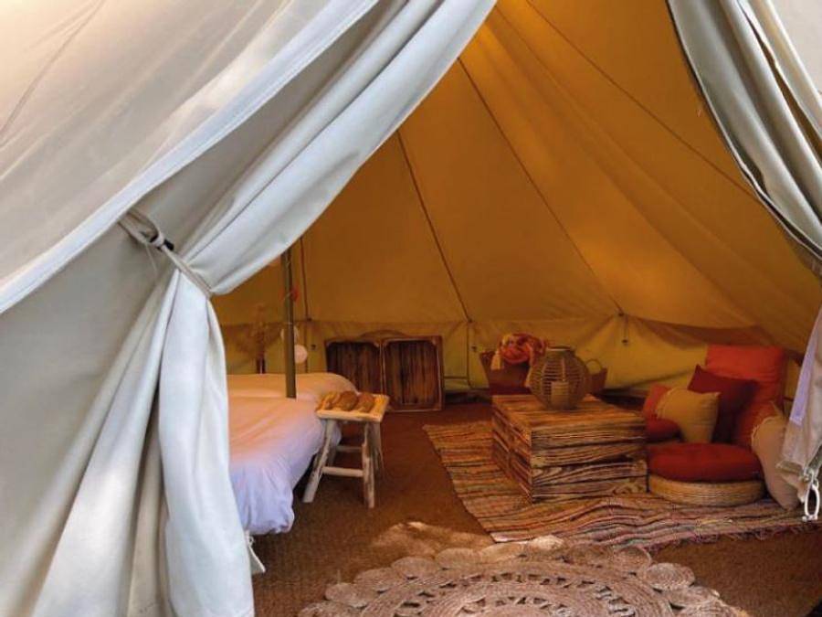 Camping Les Portes de Sancerre - Tienda de lona y madera 2 personas - Vivac - 2 pers in Saint-Satur, Región de Bourges