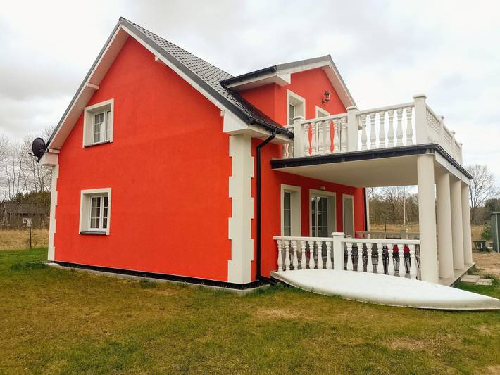 Ferienhaus für 10 Personen, mit Balkon und Garten in Nowe Warpno