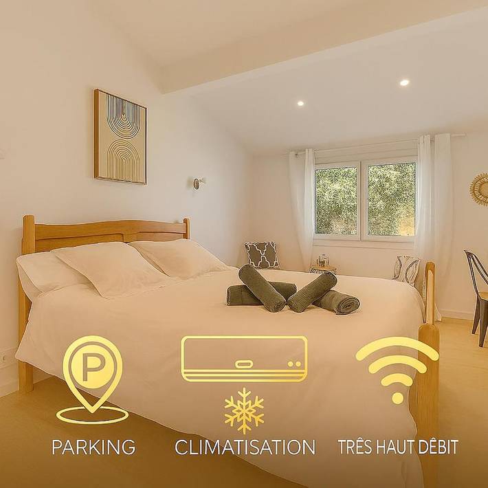 Chambre d’hôte pour 2 personnes, avec Terrasse ainsi que Jardin et Piscine