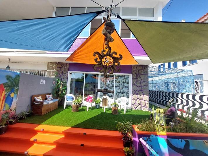 Maison d’hôte pour 2 personnes, avec Terrasse ainsi que Jardin et Vue à Costa da Caparica