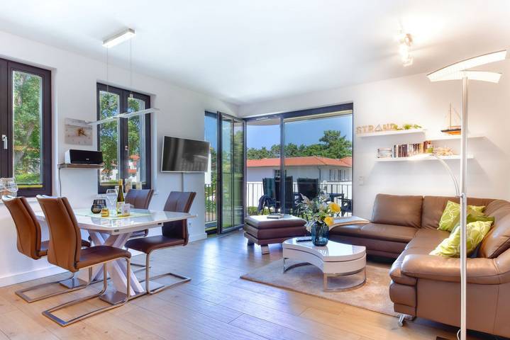 Ferienwohnung für 4 Personen, mit Sauna und Balkon, mit Haustier in Baabe