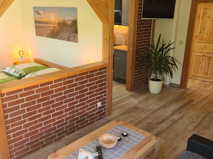 Bungalow für 3 Personen, mit Garten