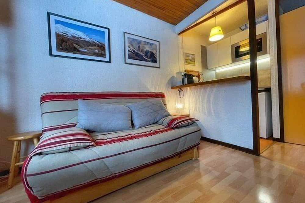 Entire apartment, 200m from resort center, 3rd floor, view mountain, balcony, tv, 25m², Vars in Vars, Briançon region