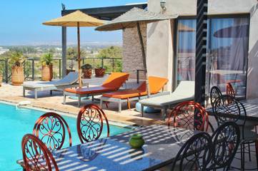 Maison d’hôte pour 2 personnes, avec jardin ainsi que vue et piscine dans Sidi Kaouki