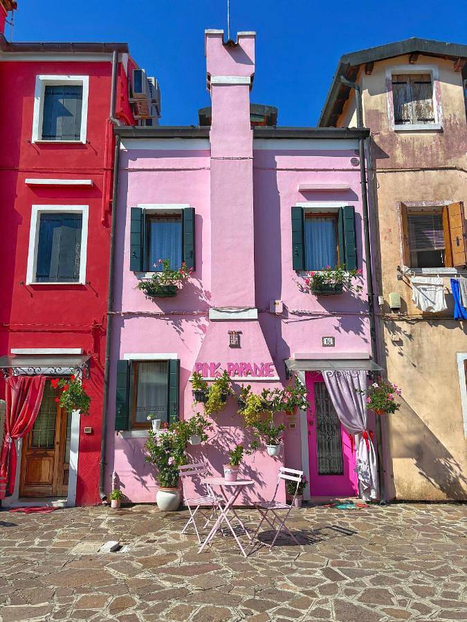 Gîte pour 4 personnes, avec terrasse et vue dans Burano