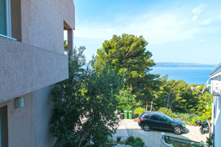 Vakantiewoning voor 4 personen, met Balkon/Terras in Brela