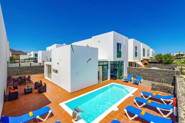 Villa for 8 people, with garden in Costa Teguise