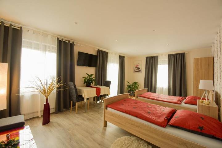 Ferienwohnung für 3 Personen, mit Balkon und Ausblick