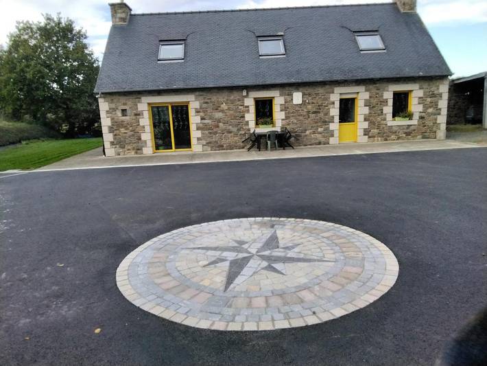 Maison de vacances pour 2 personnes, avec Terrasse ainsi que Jardin et Vue à Langoat