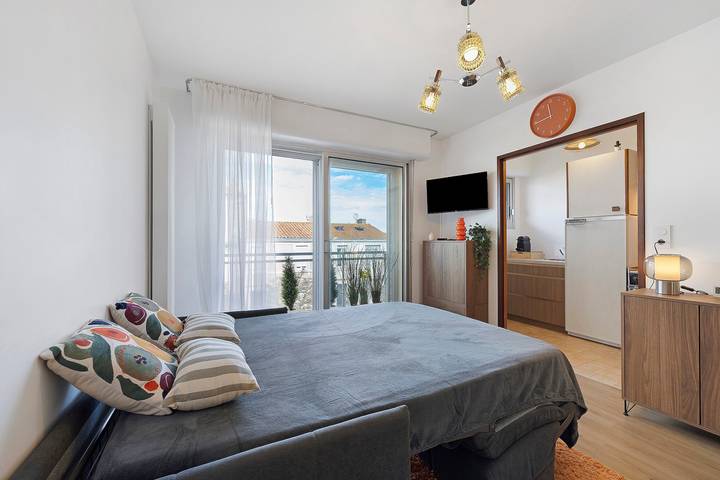 Studio entier, Studio « L'Iris 7 » avec balcon et Wi-Fi in Les Sables-d'Olonne, Vendée