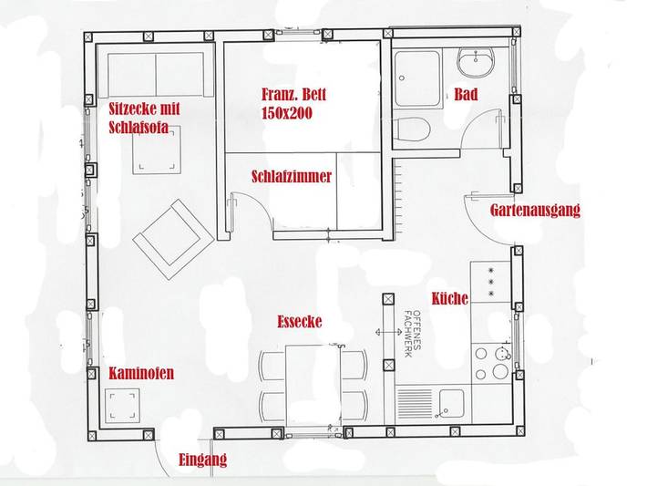 Ferienhaus mit 1 Schlafzimmer in Hasetal
