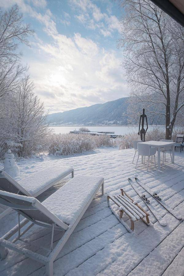 Chalet für 2 Personen, mit Sauna und Terrasse sowie Ausblick und Seeblick in Gerlitzen