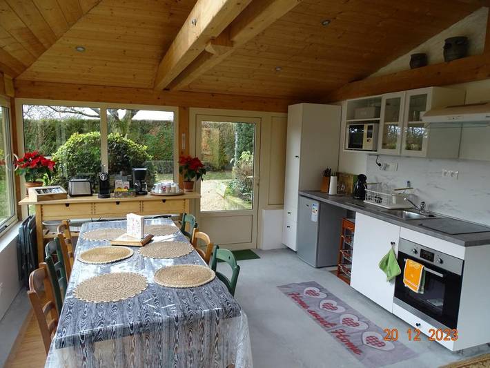 Gîte pour 5 personnes, avec vue et jardin dans Doue
