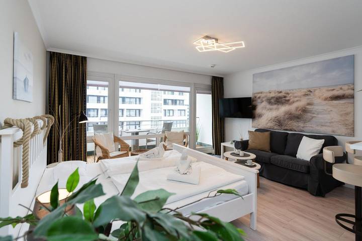 Ganze Wohnung, Zentrales App., strandnah, Balkon, WLAN. Haustiere erlaubt. in Westerland, Sylt (Gemeinde)