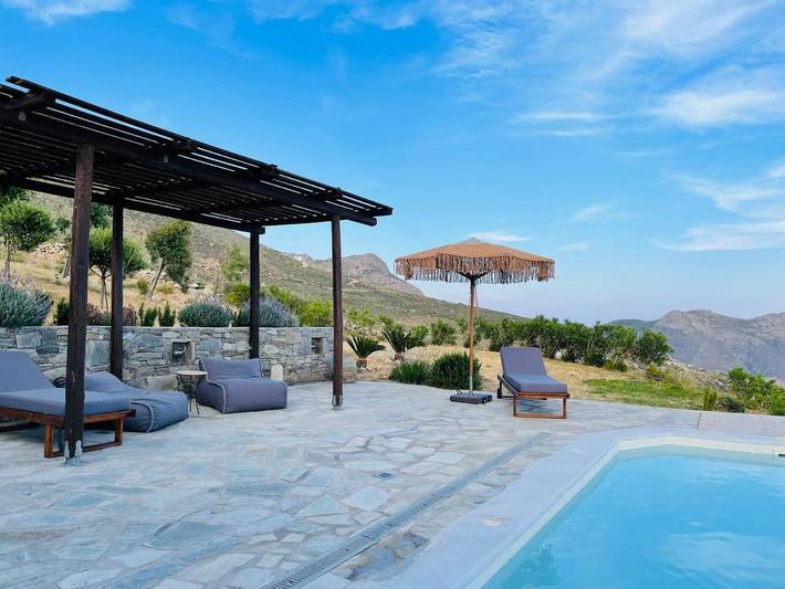 Location de vacances pour 8 personnes, avec vue ainsi que jardin et piscine dans Sérifos - 3