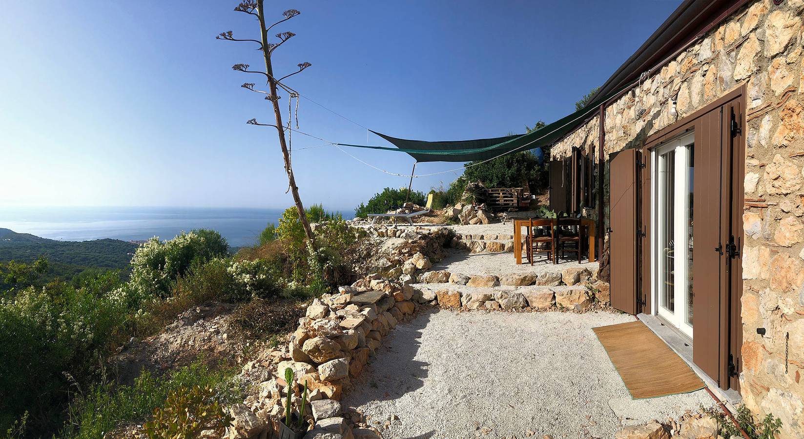 Casa vacanza per 8 persone con panorama in Camerota, Cilento Coast