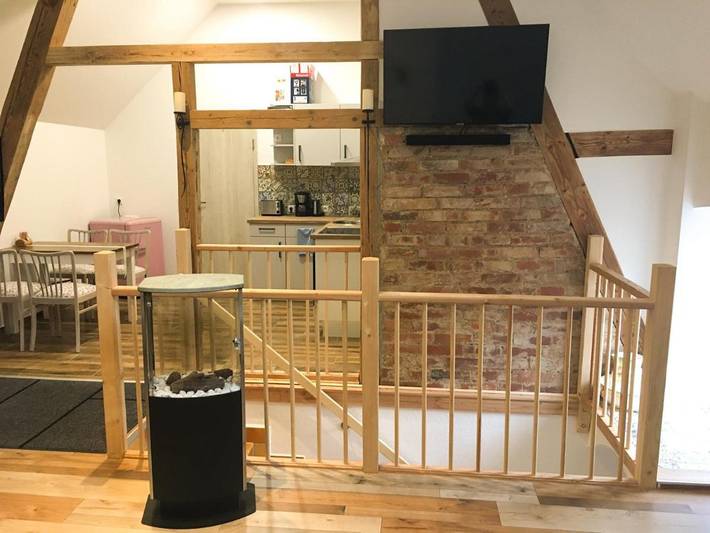 Ferienwohnung für 5 Personen, mit Terrasse und Ausblick in Markranstädt