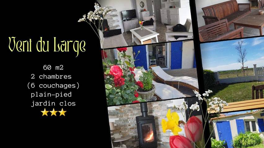 Ferienhaus für 6 Personen, mit Terrasse und Garten sowie Ausblick in Marennes-Hiers-Brouage