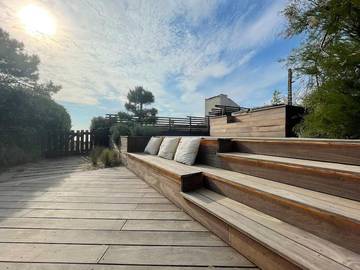 Gîte pour 6 personnes, avec vue et terrasse dans Plage de la Cèpe