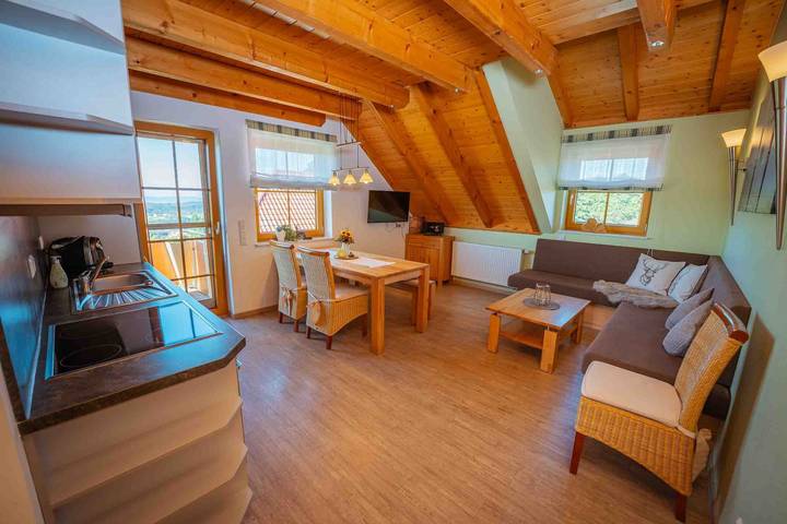 Ferienwohnung für 4 Personen, mit Balkon und Garten sowie Sauna in Markgraeflerland